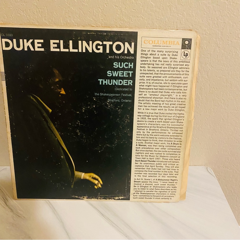 Columbia Duke Ellington Vinyl - Such Sweet Thunder
